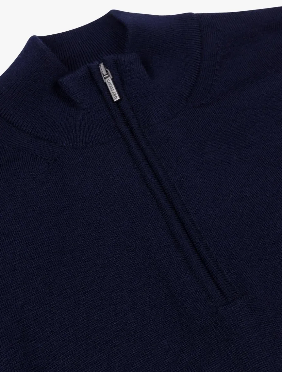 Merino Half Zip Trui