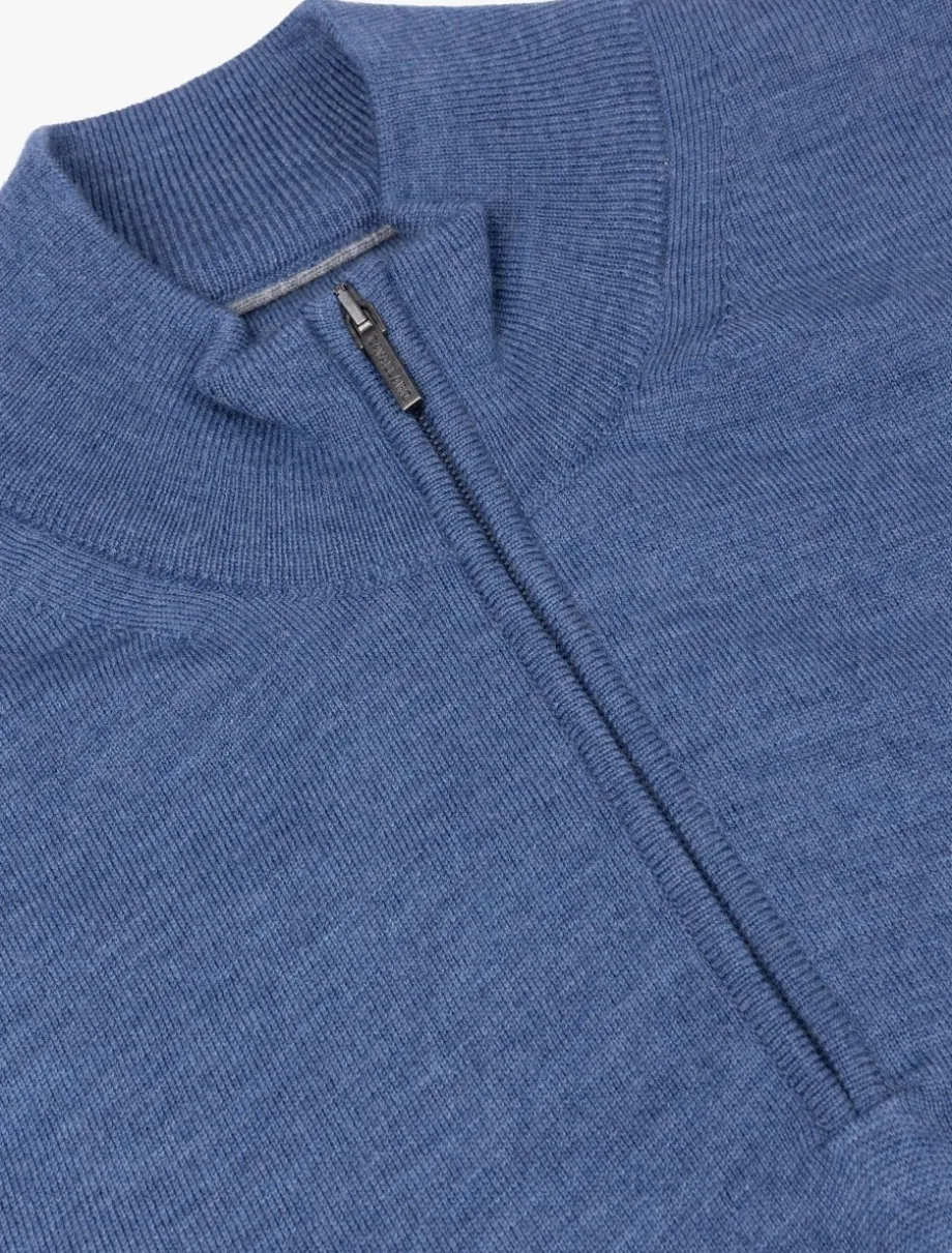 Merino Half Zip Trui